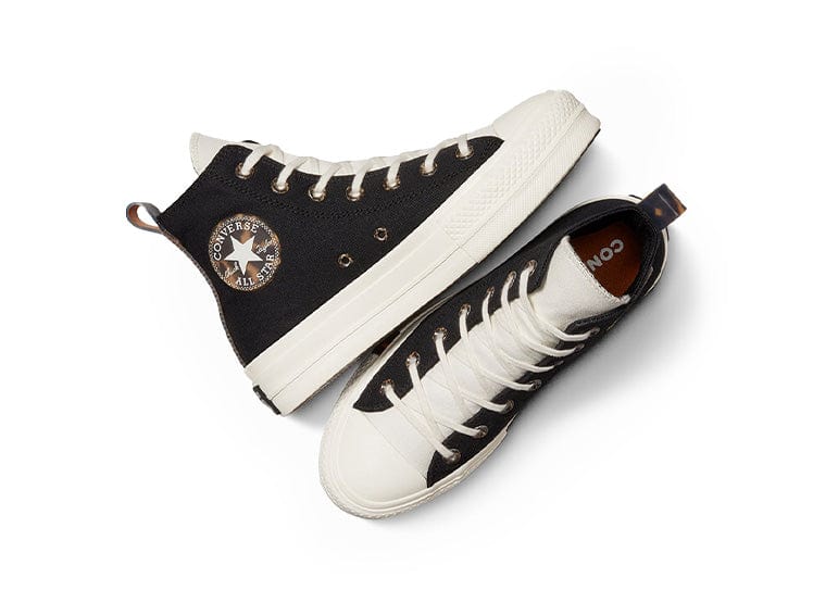 Converse Chuck T Plataforma Mujer Negro