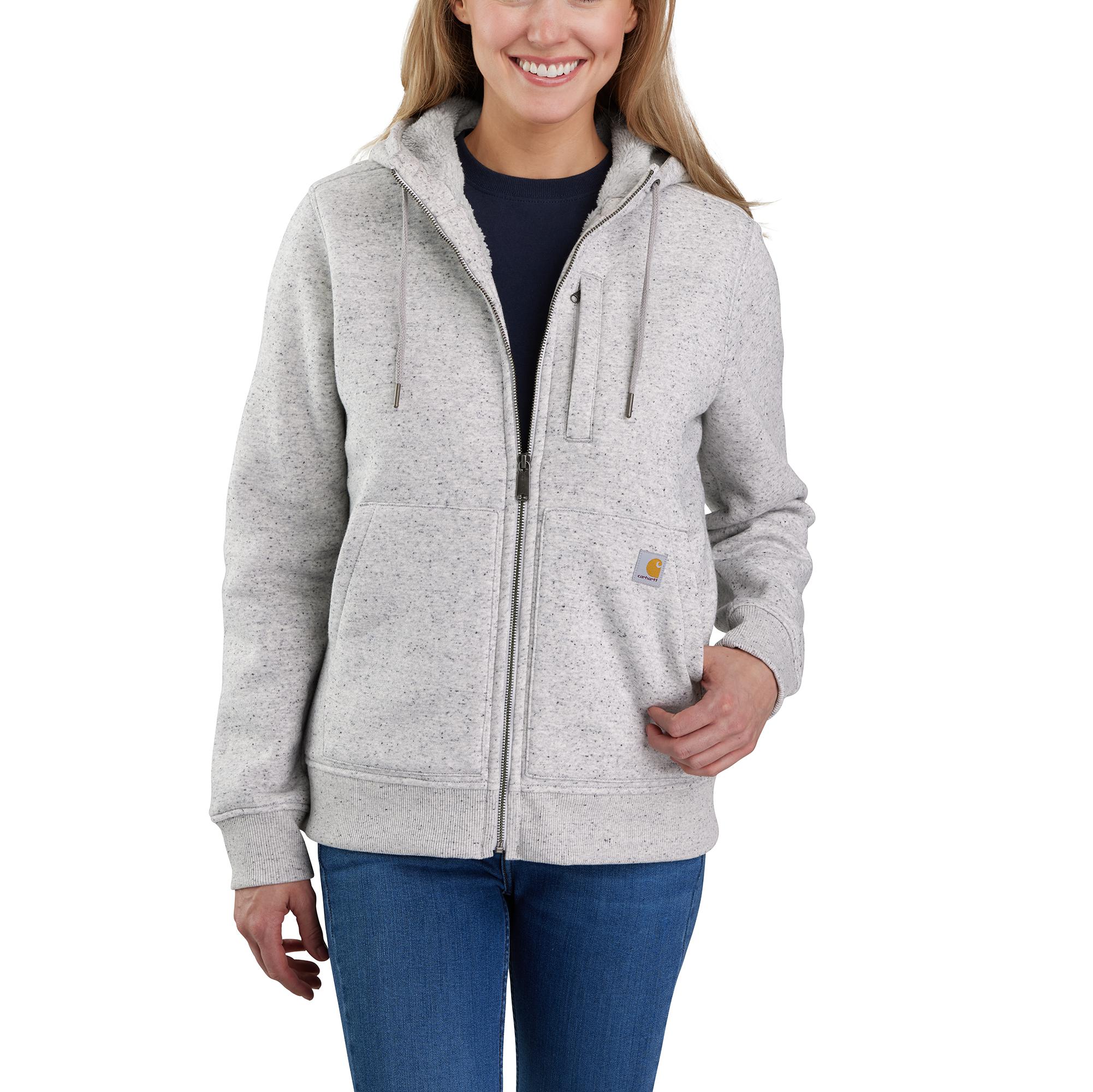 Carhartt Women's Relaxed Fit Midweight Sherpa Lined Full-Zip Sweatshirt