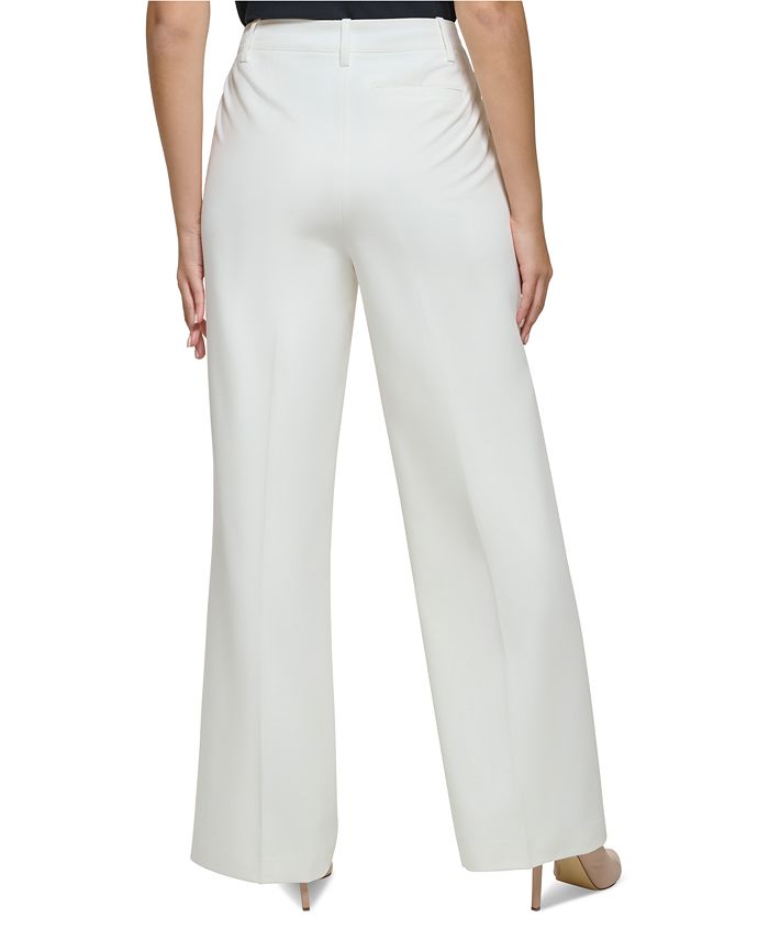 Women's Sailor-Button Wide-Leg Pants