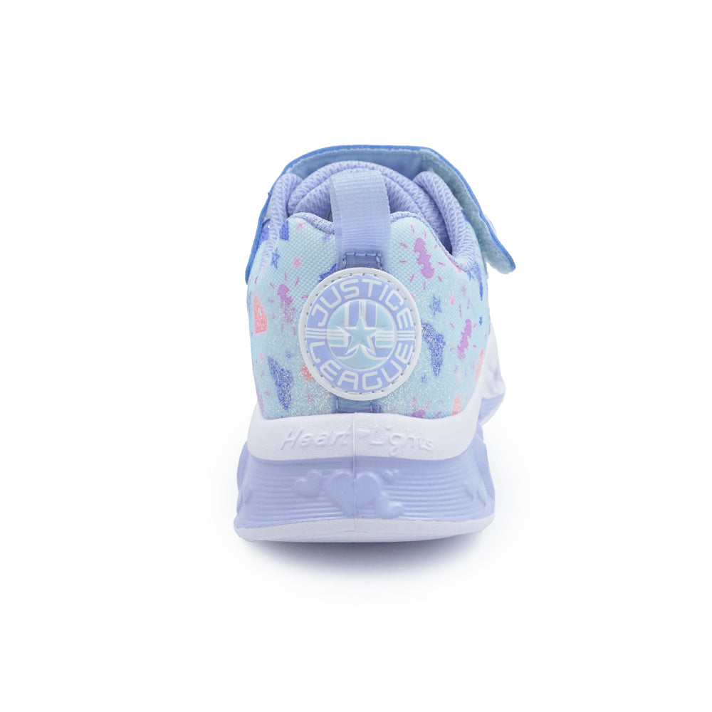 Skechers Girls DC Collection Flutter Heart Lights Shoes - 319509L-BLMT