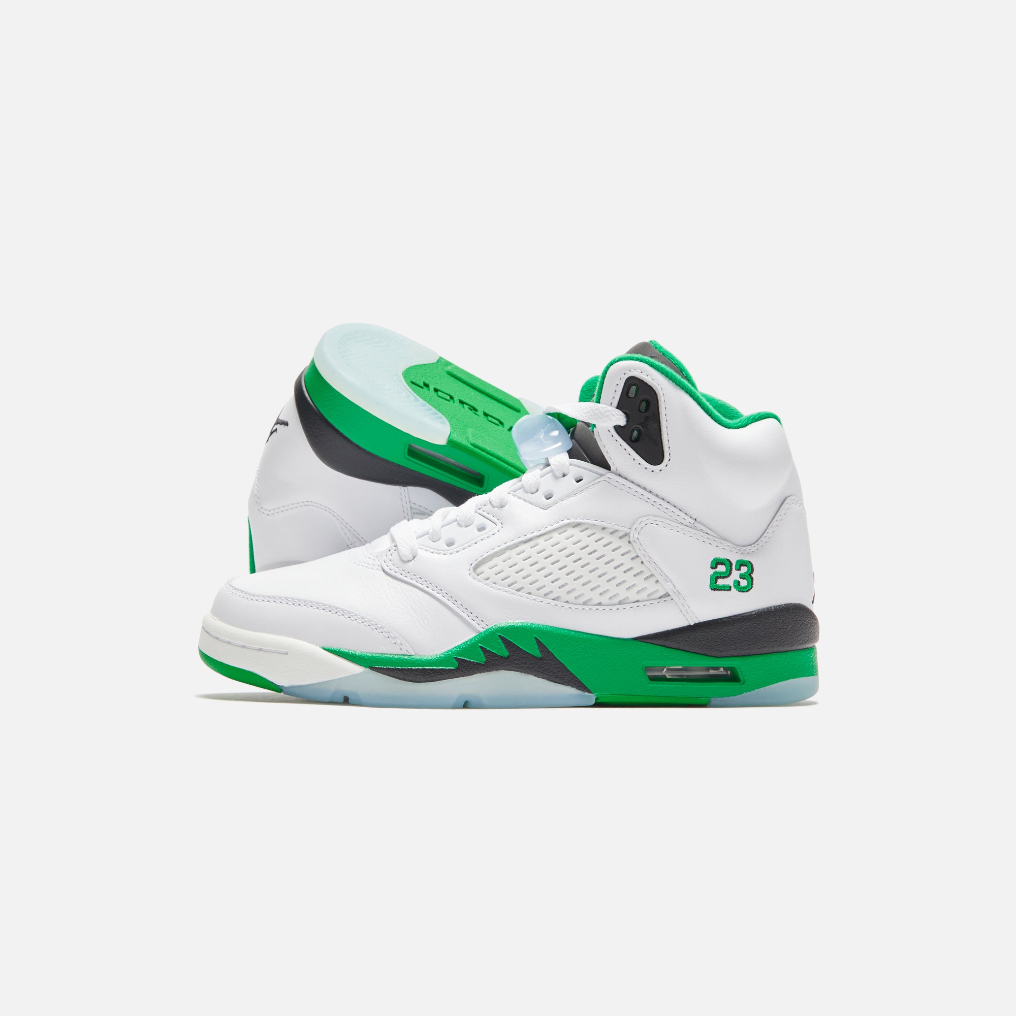 Nike WMNS Air Jordan 5 Retro - White / Lucky Green / Black / Ice Blue