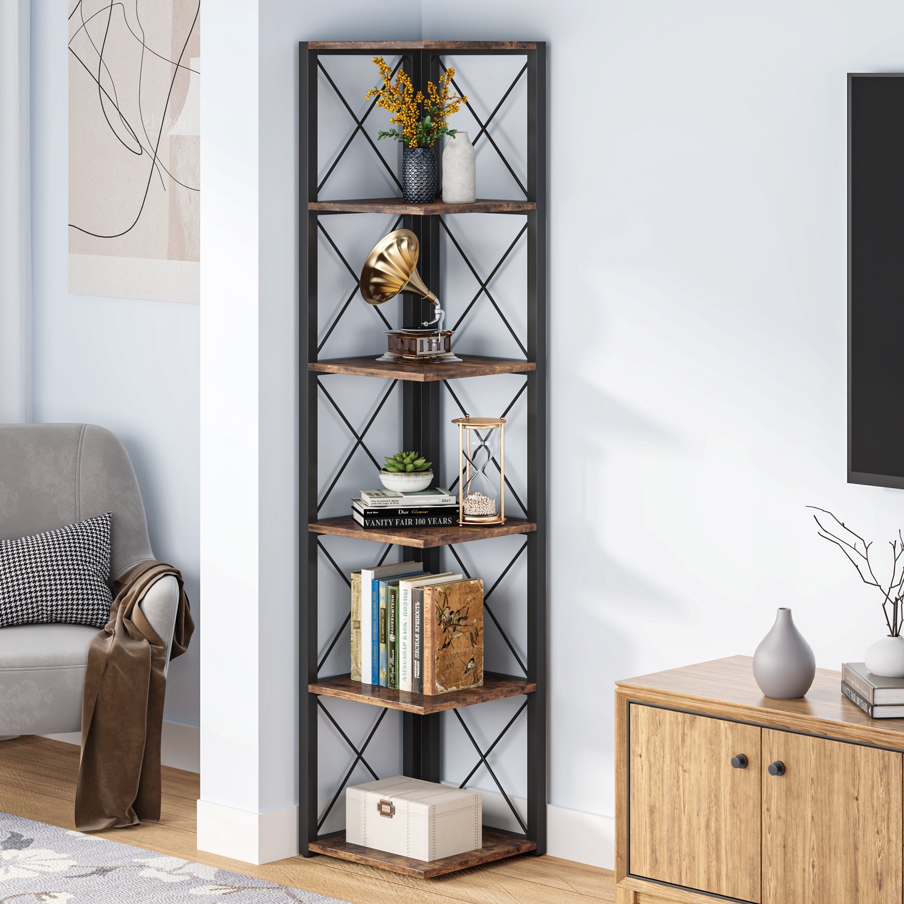 6-Tier Corner Shelf, 70.86