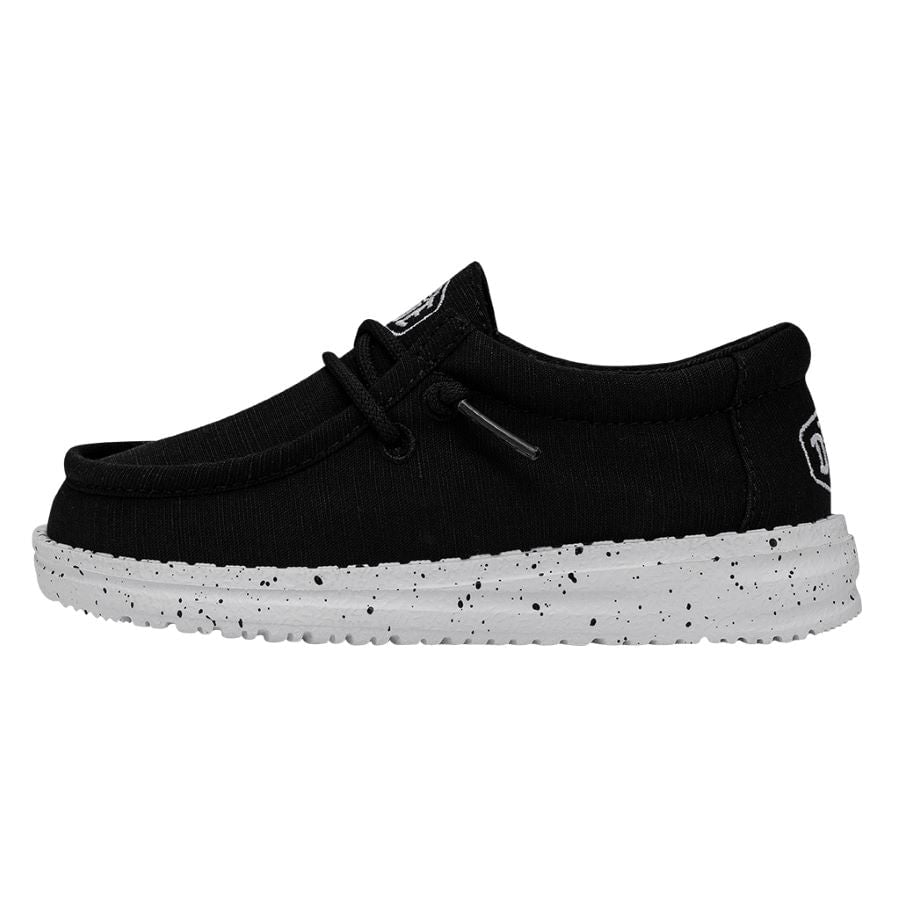 Wally Toddler Slub Canvas - Black