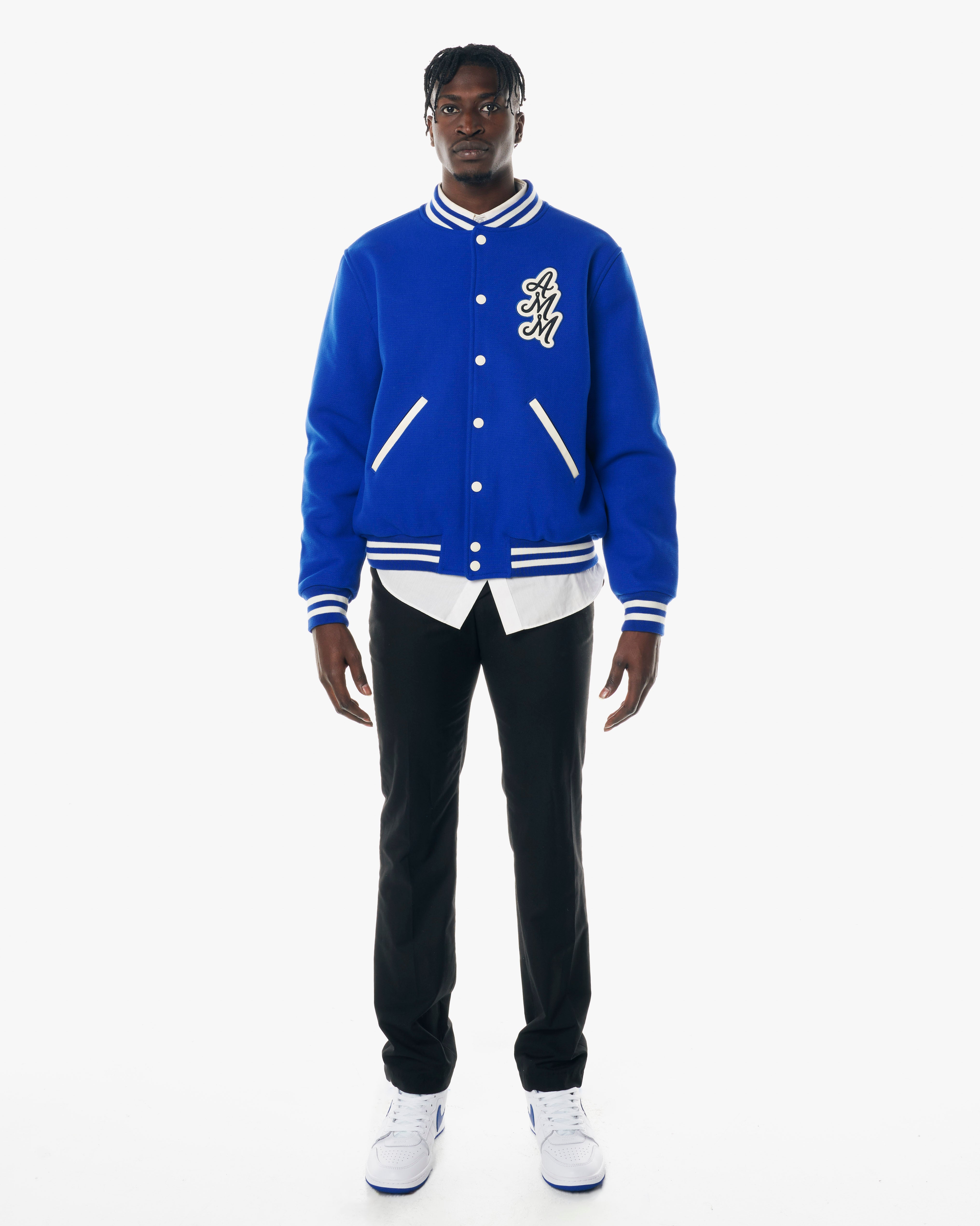 A MA MANIÉRE ROYAL BLUE VARSITY JACKET