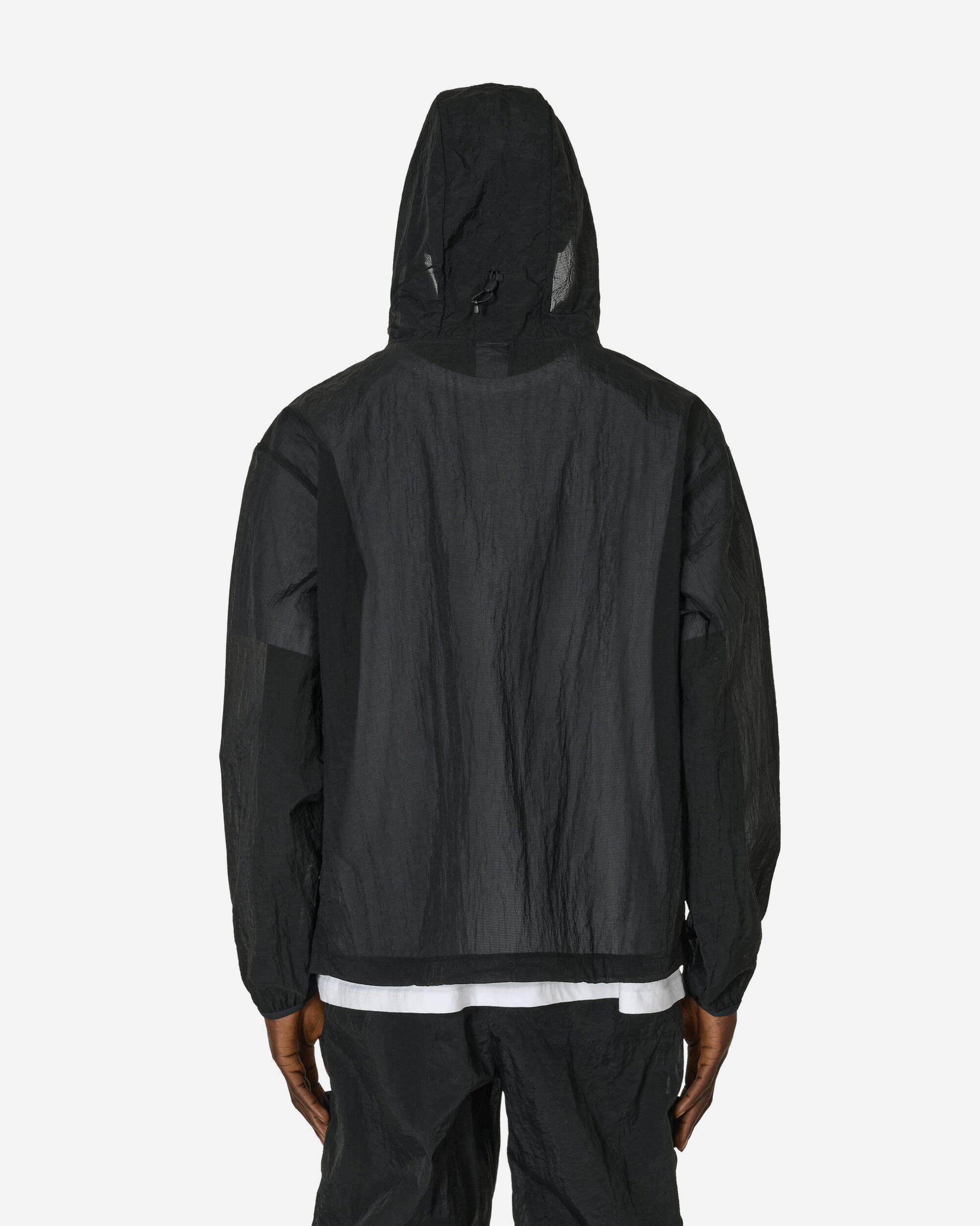 Tech Pack Woven Mesh Hoodie Black