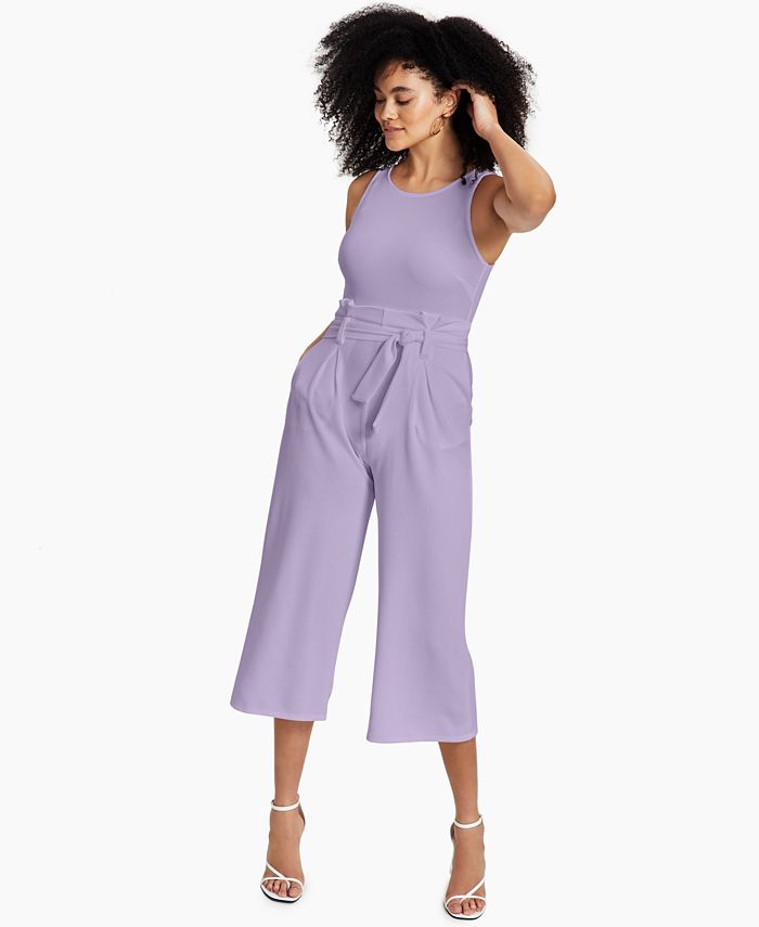 Petite Tie-Front Jumpsuit， Created for Macy's
