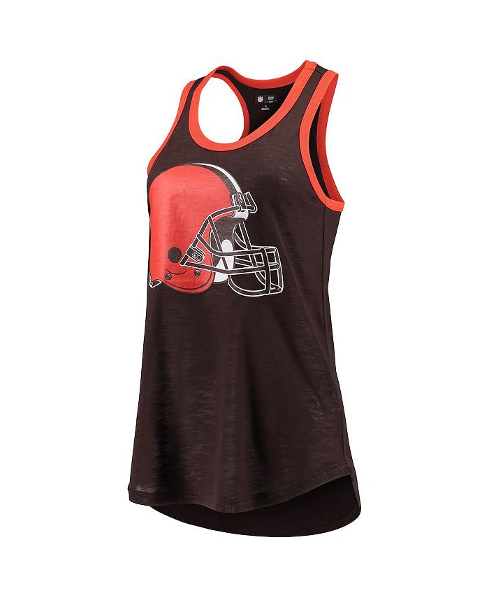 Women's Brown Cleveland Browns Tater Tank Top