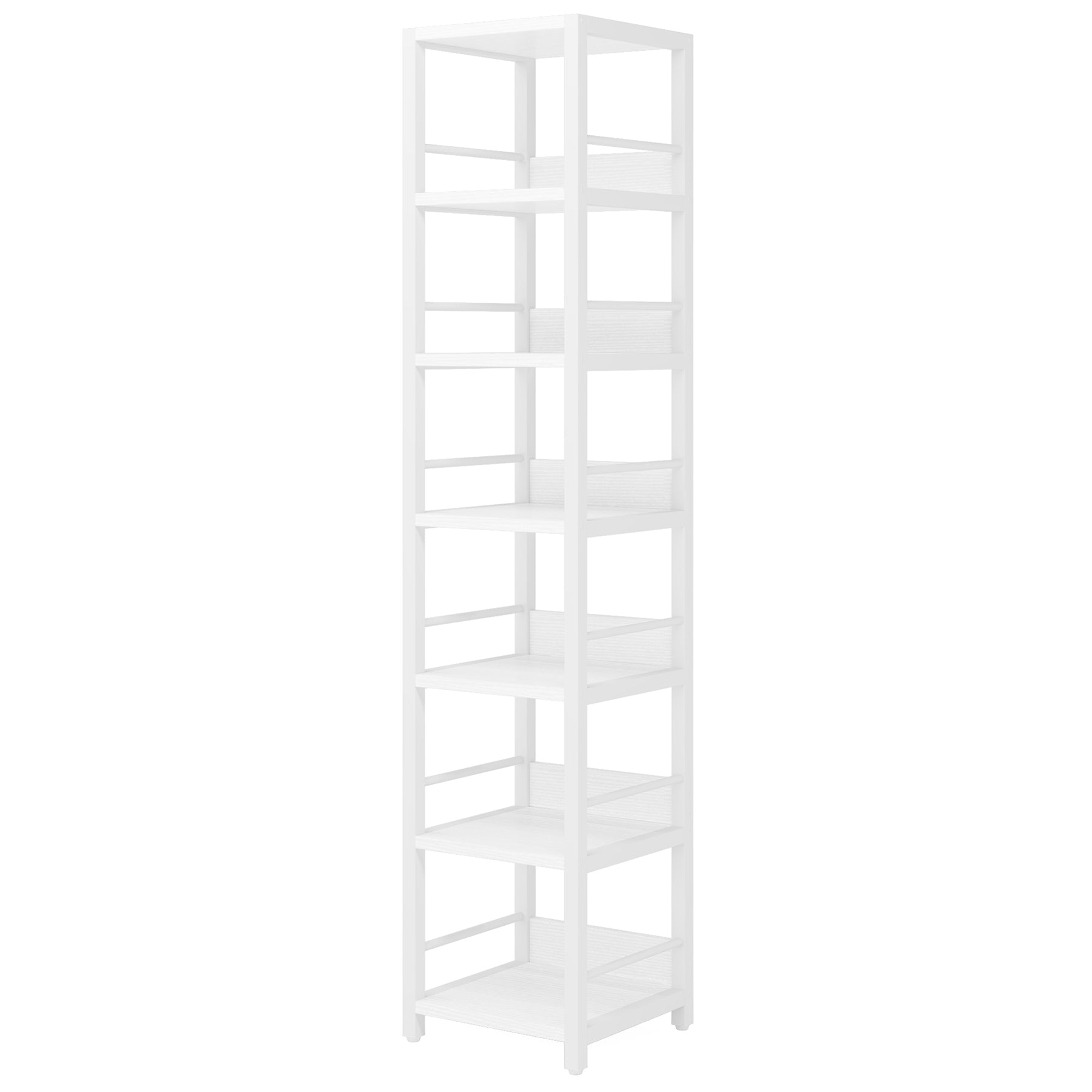 6-Tier Corner Shelf, Narrow Etagere  Bookshelf Storage Rack