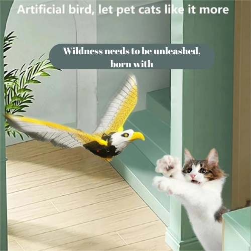 ⚡  Promotion 49% OFF - Automatic Moving Simulation Bird Interactive Cat Toy for Indoor Cats