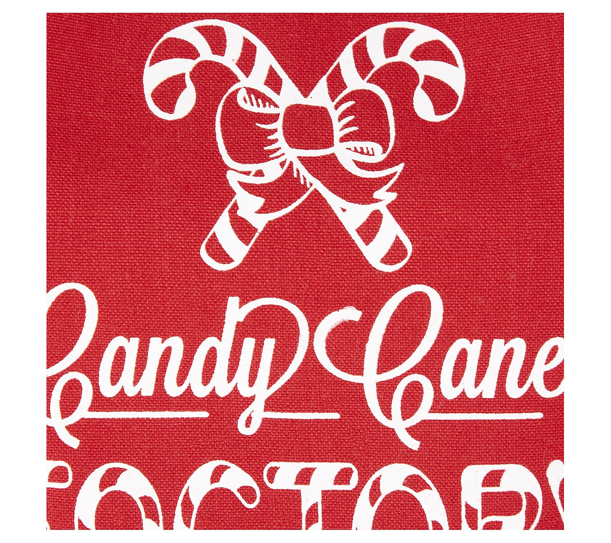 Design Imports Candy Cane Factory Ruffle Apron
