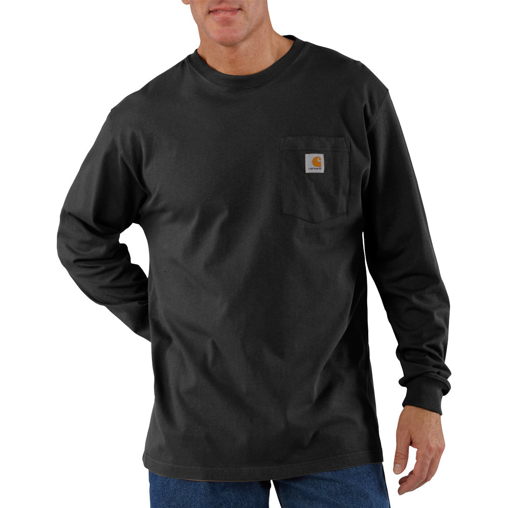 Carhartt Men's Long Sleeve Pocket T-Shirt_Black