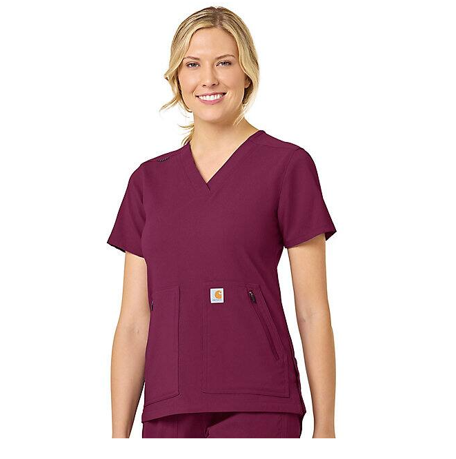 Carhartt Women's Rugged Flex® 4-Pocket V-Neck Scrub Top