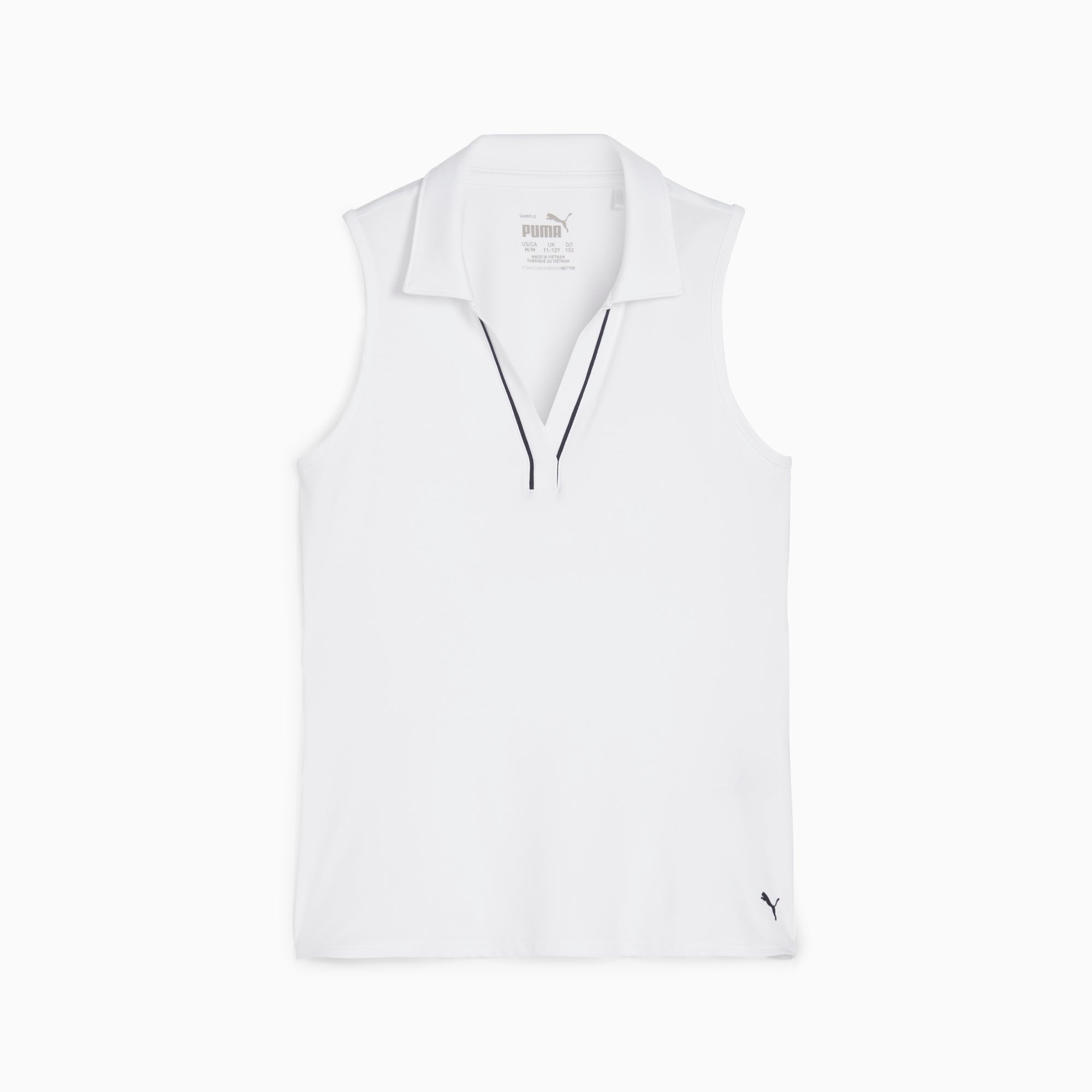 Girl's CLOUDSPUN Piped Sleeveless Golf Polo