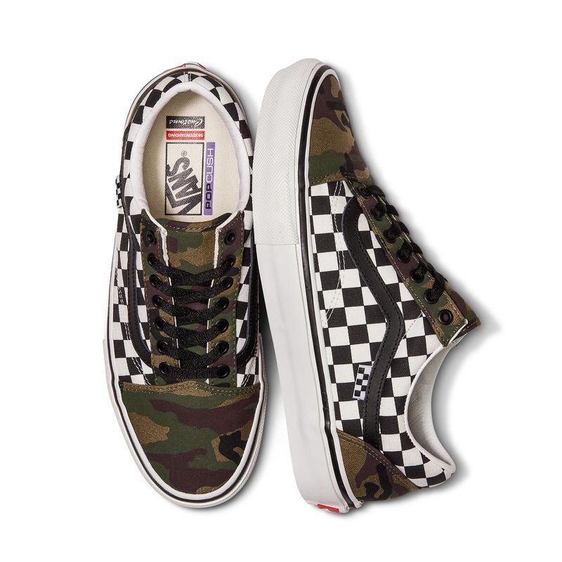 Customs Checkerboard Camo Skate Old Skool