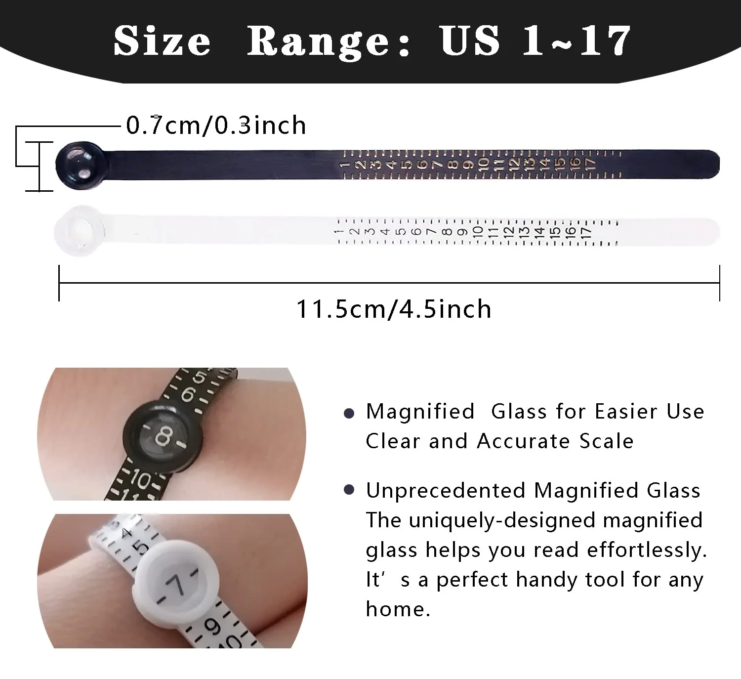 💥Factory Clearance Sale, Discounted Prices💥Ring Tape Measure With Magnifying Glass👇👇👇