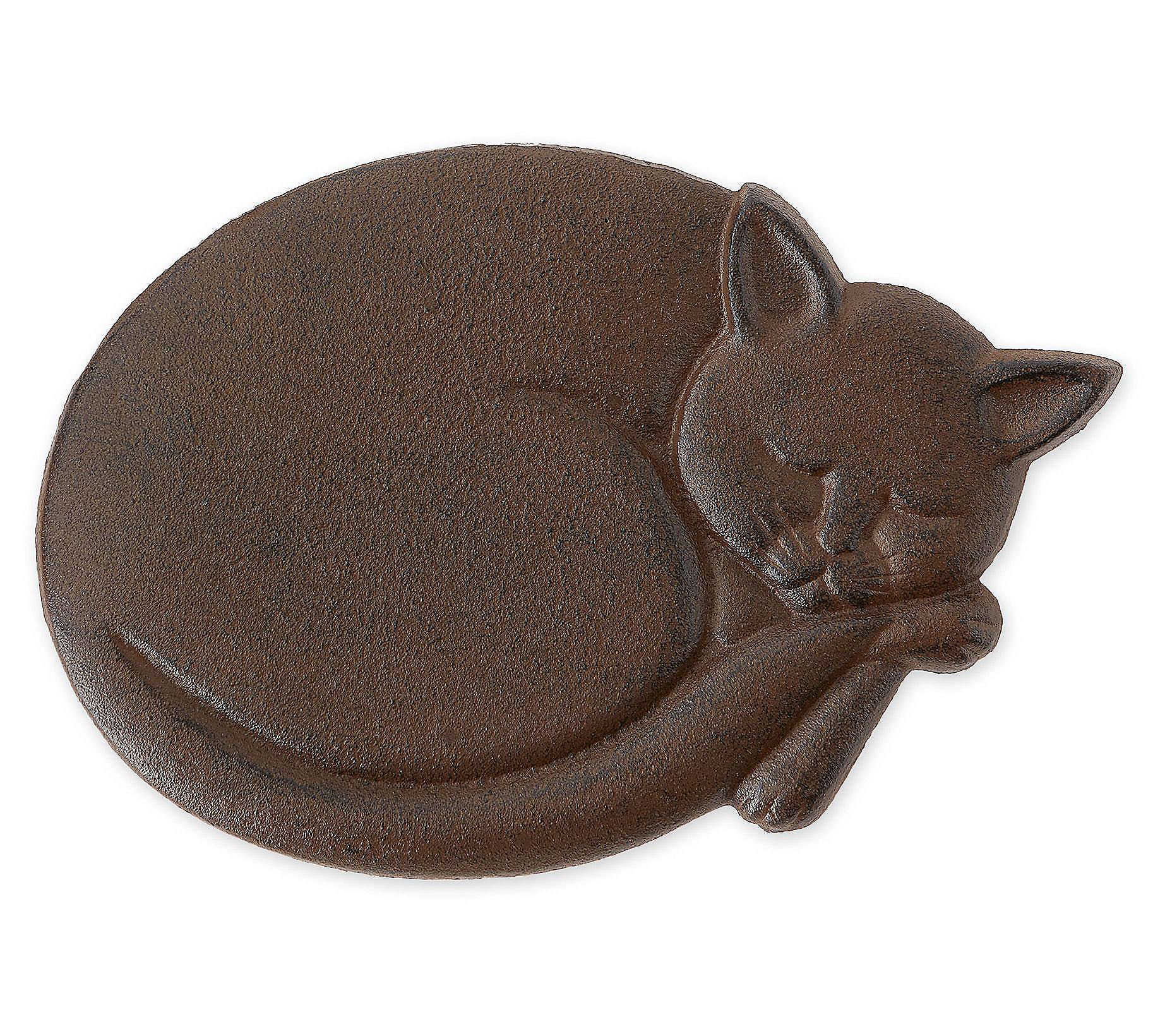 Zingz and Thingz Sleeping Curled Cat Stepping Stone