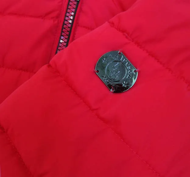 Waterproof ladies winter jacket red