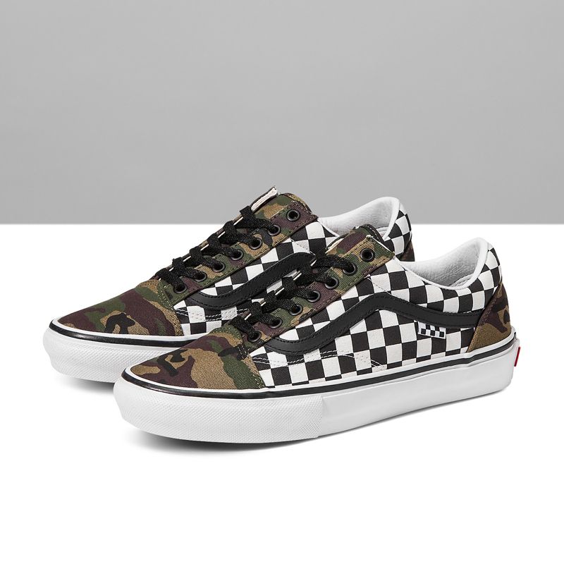 Customs Checkerboard Camo Skate Old Skool