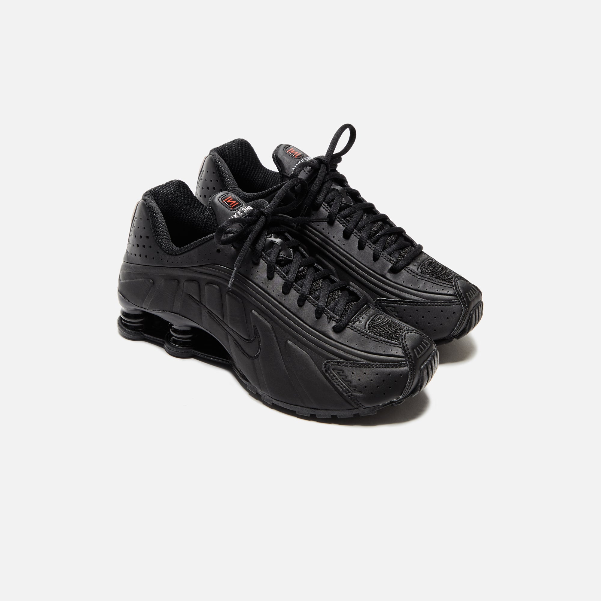 Nike WMNS Shox R4 - Black / Black / Max Orange