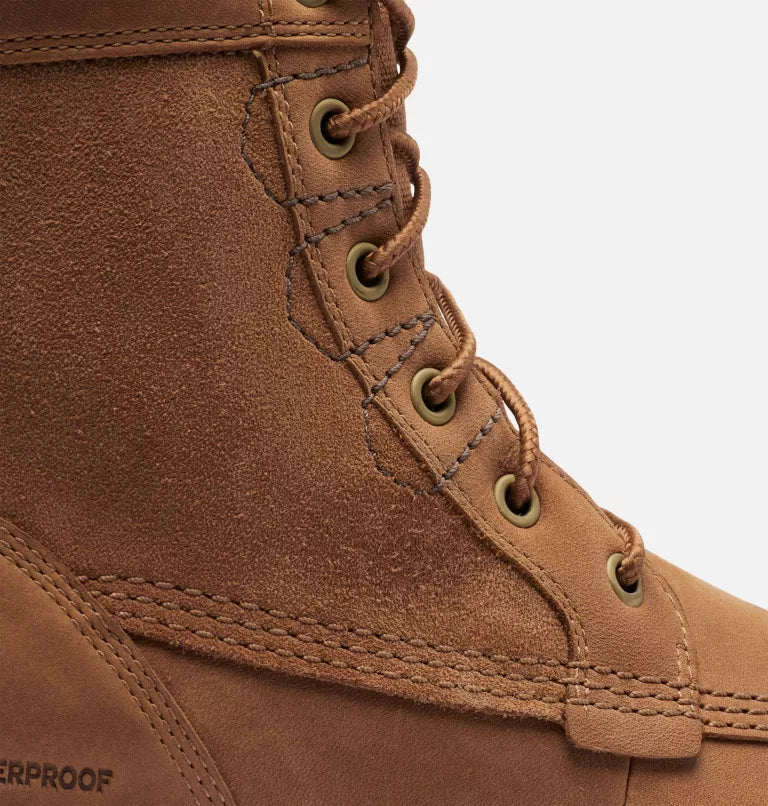 Sorel Men's Carson Storm Waterproof Winter Boot-Camel Brown/Oatmeal