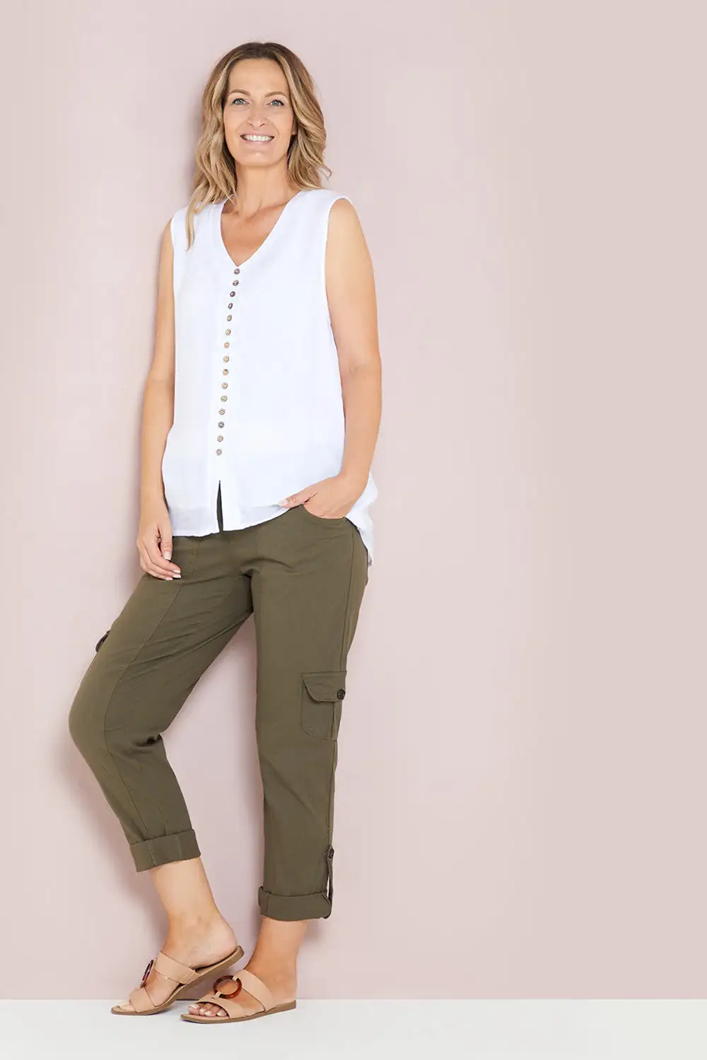 Tina Cargo Pants - Olive
