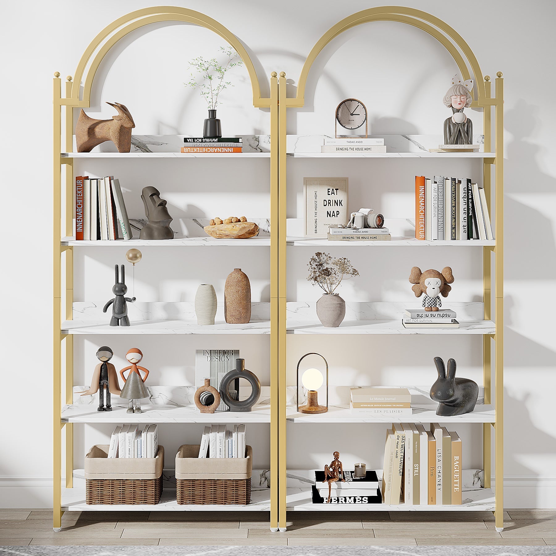 5-Shelf Bookshelf, 72.44