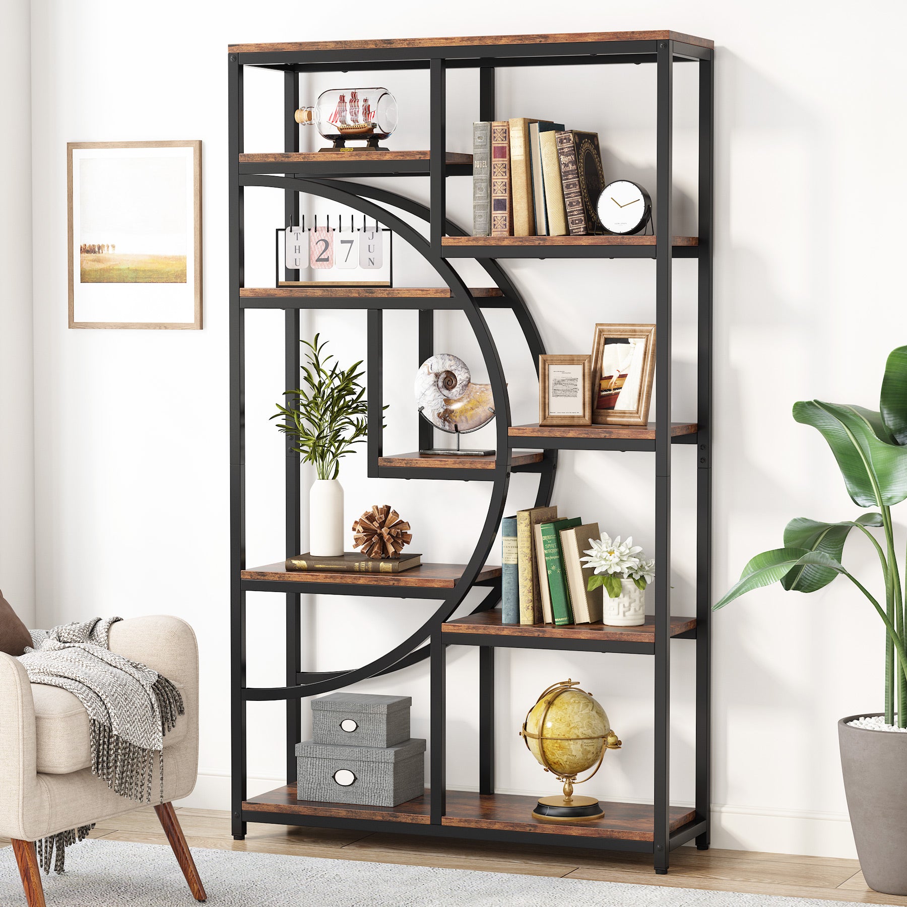 Freestanding Bookshelf, 68.9