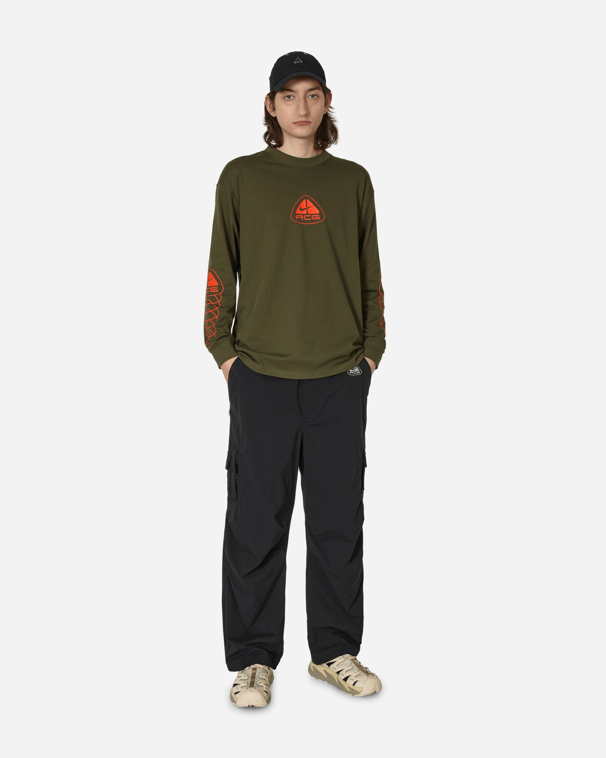 ACG Lungs Logo Longsleeve T-Shirt Cargo Khaki