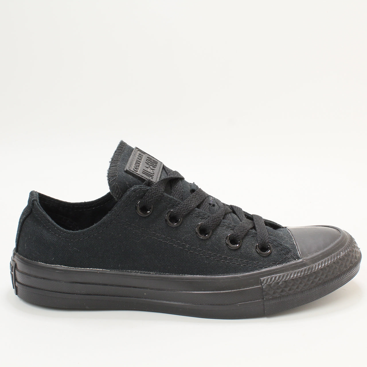 Womens Converse All Star Low Black Mono Uk Size 3