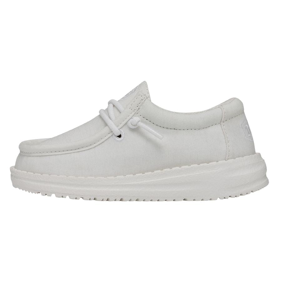 Wally Toddler Slub Canvas - White