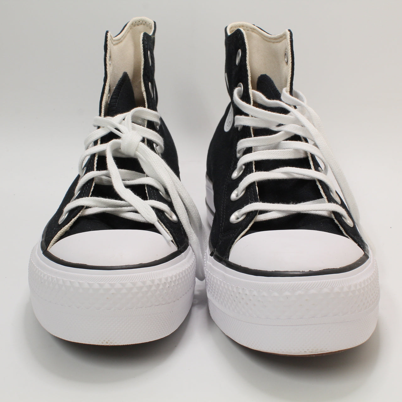 Odd Sizes - Mens Converse All Star Lift Hi Black White - UK Sizes Right 7.5/Left 8