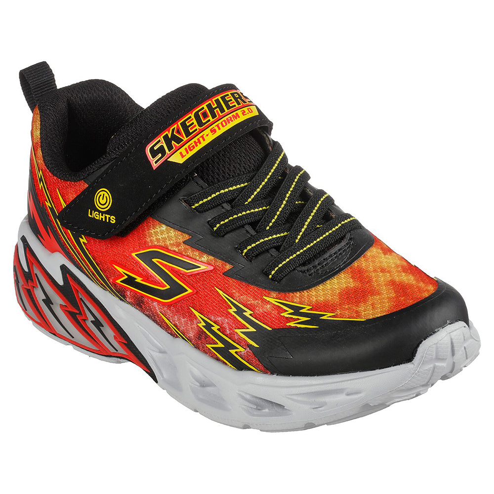 Skechers Boys Light Storm 2.0 Shoes - 400150L-BKRD