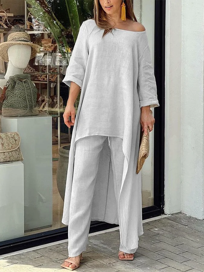 Women's Pure Cotton Linen Suit