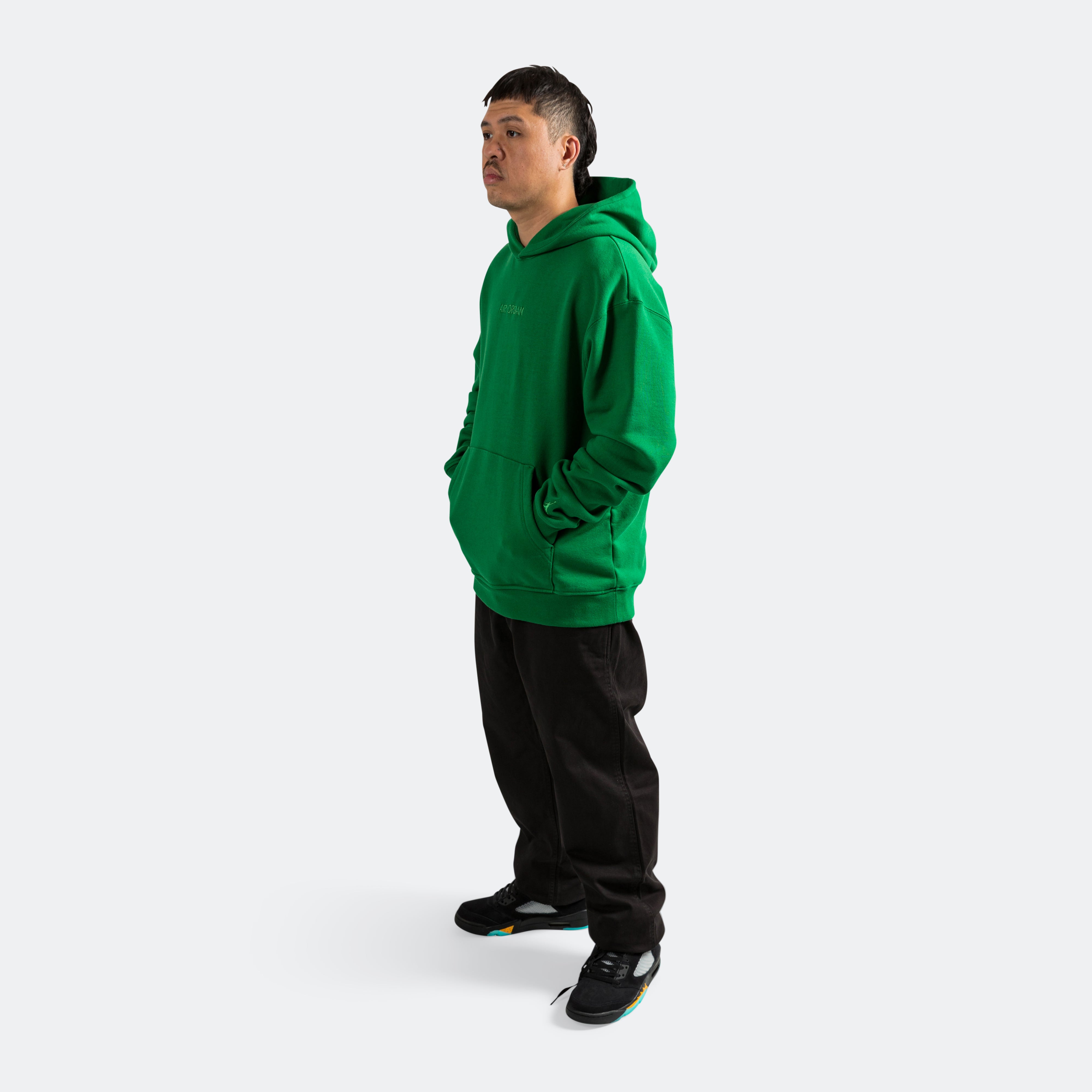 Wordmark Fleece Hoodie - Green