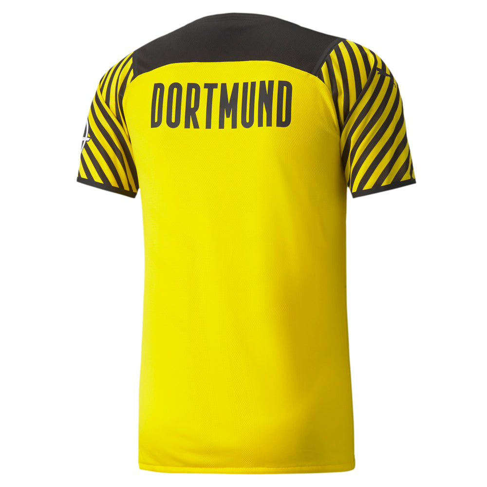 Bvb Home Authentic V-Neck Short Sleeve Soccer Jersey