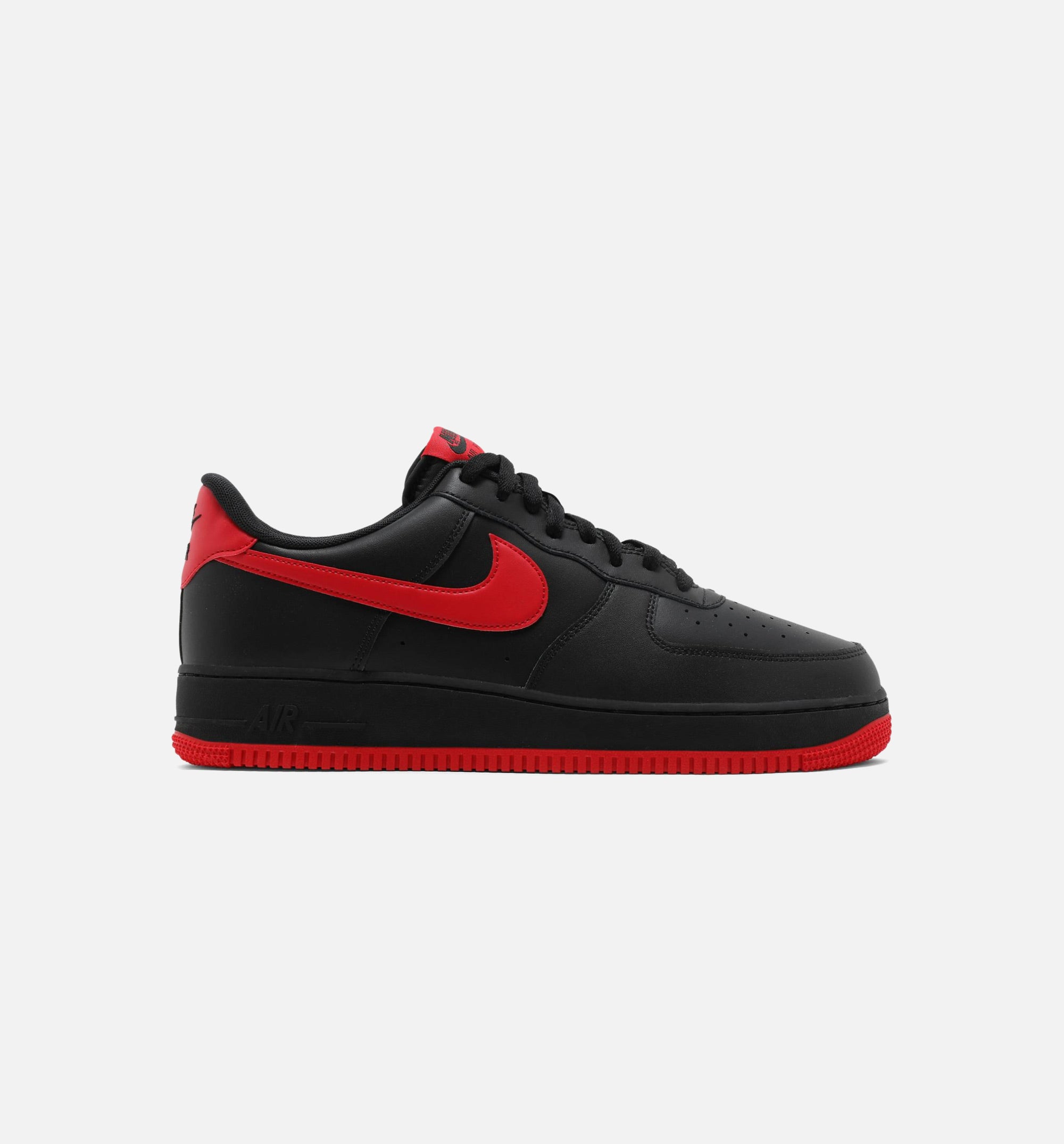 Air Force 1 Low Bred Mens Lifestyle Shoe - Black/University Red