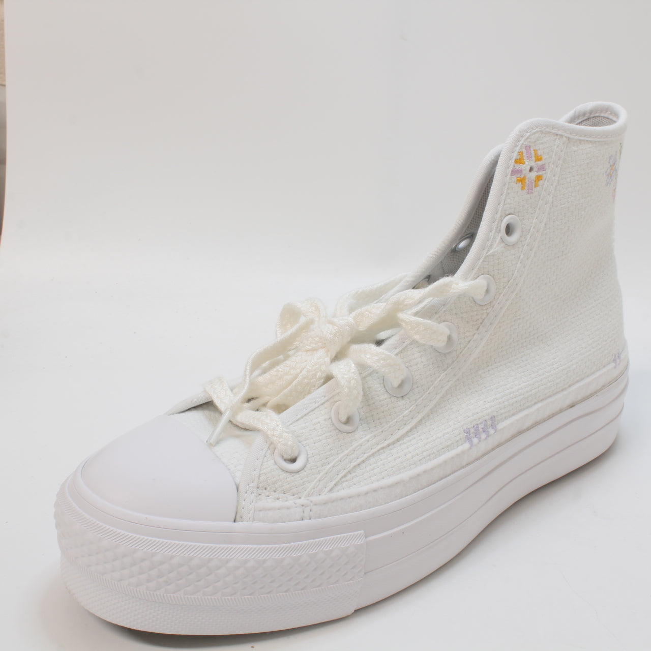 Womens Converse All Star Lift Hi White Moonstone Violet Mouse Uk Size 6