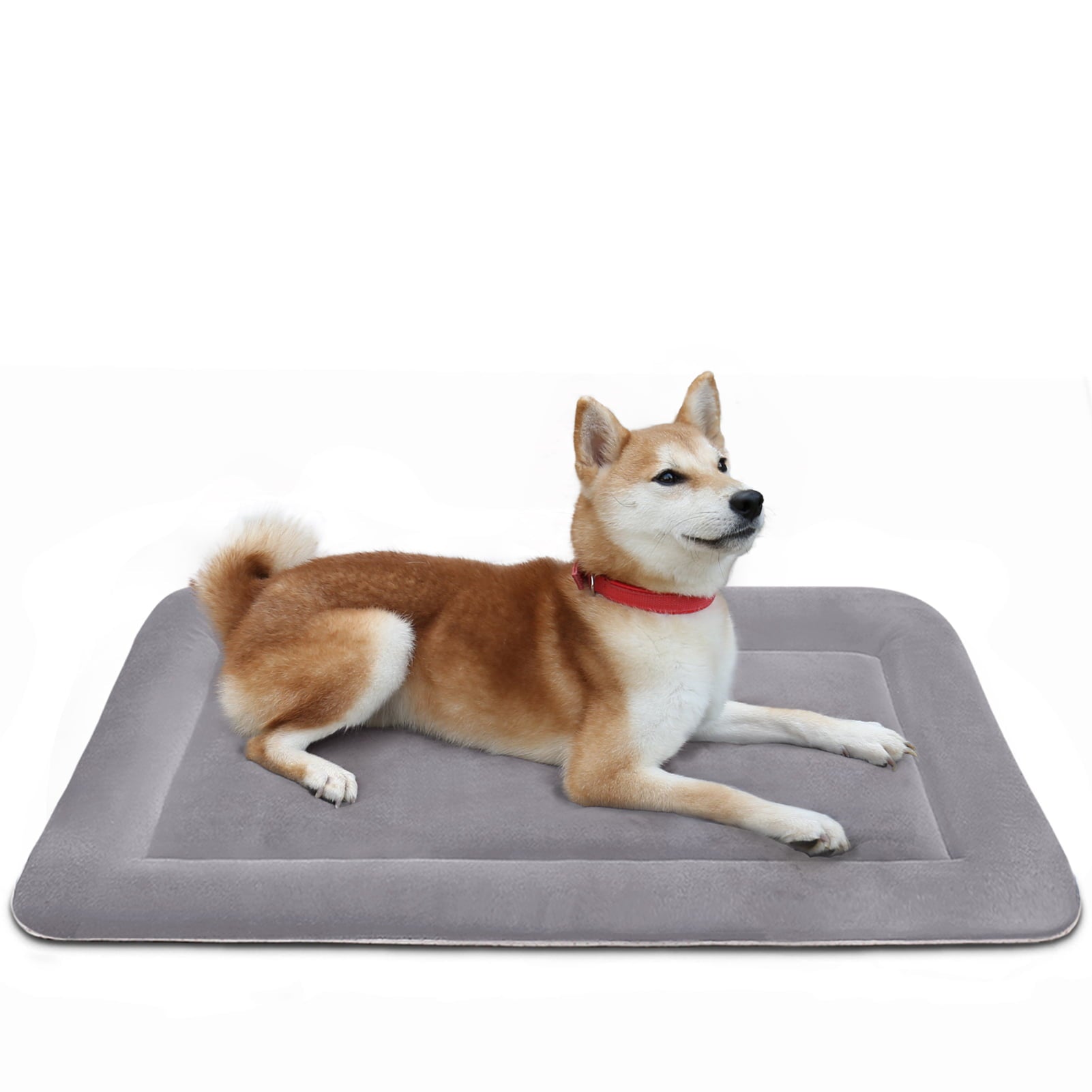 Hero Dog Large Dog Bed Crate Mat 35 in Washable Pet Beds Soft Dog Mattress Anti-Slip Kennel Mats (Purple Grey)
