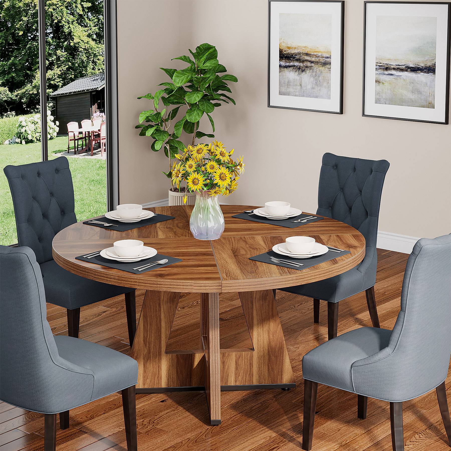 Round Dining Table for 4, 47