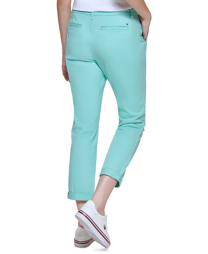 Women's TH Flex Hampton Cuffed Chino Straight-Leg Pants， Created for Macy's