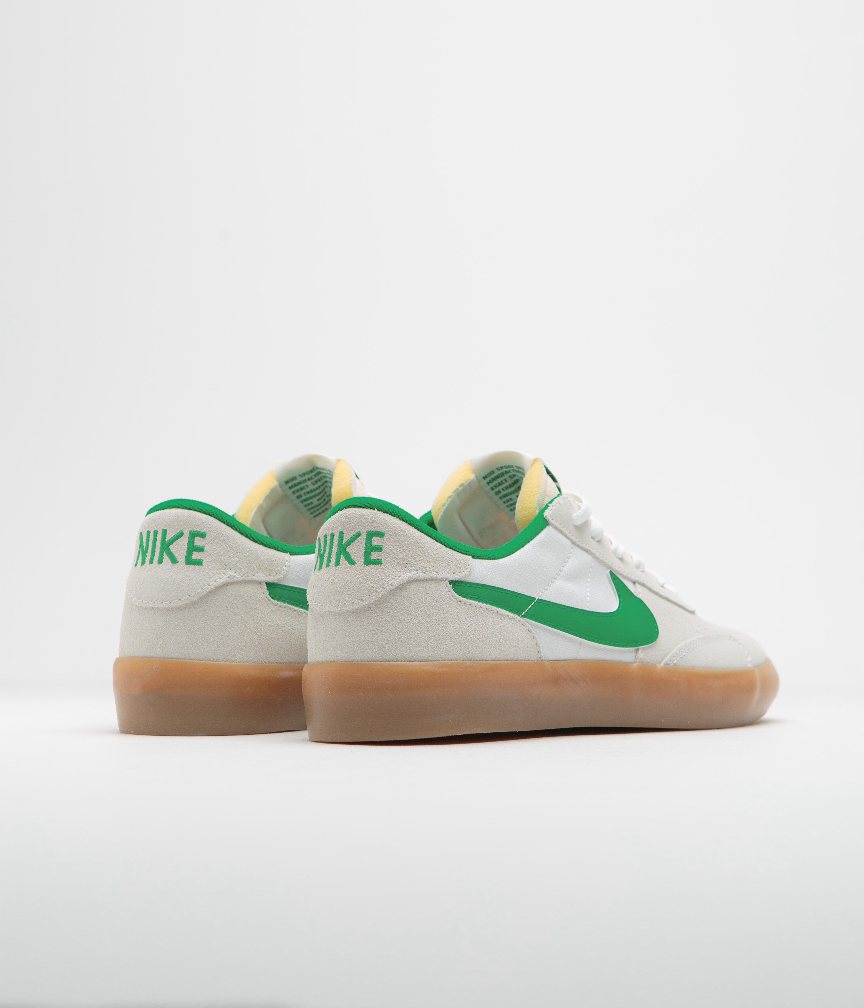 Nike SB Heritage Vulc Shoes - Summit White / Lucky Green - White