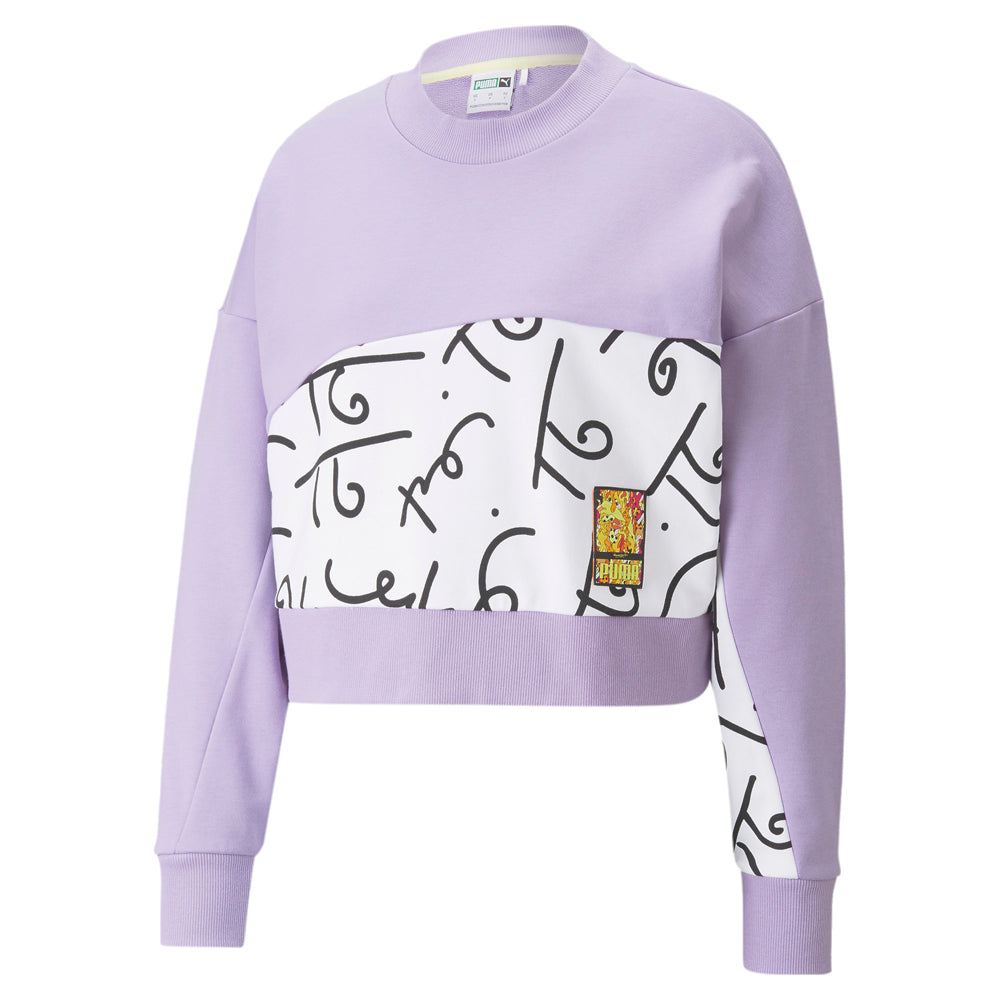 Britto x Graphic Crew Neck Long Sleeve Sweatshirt