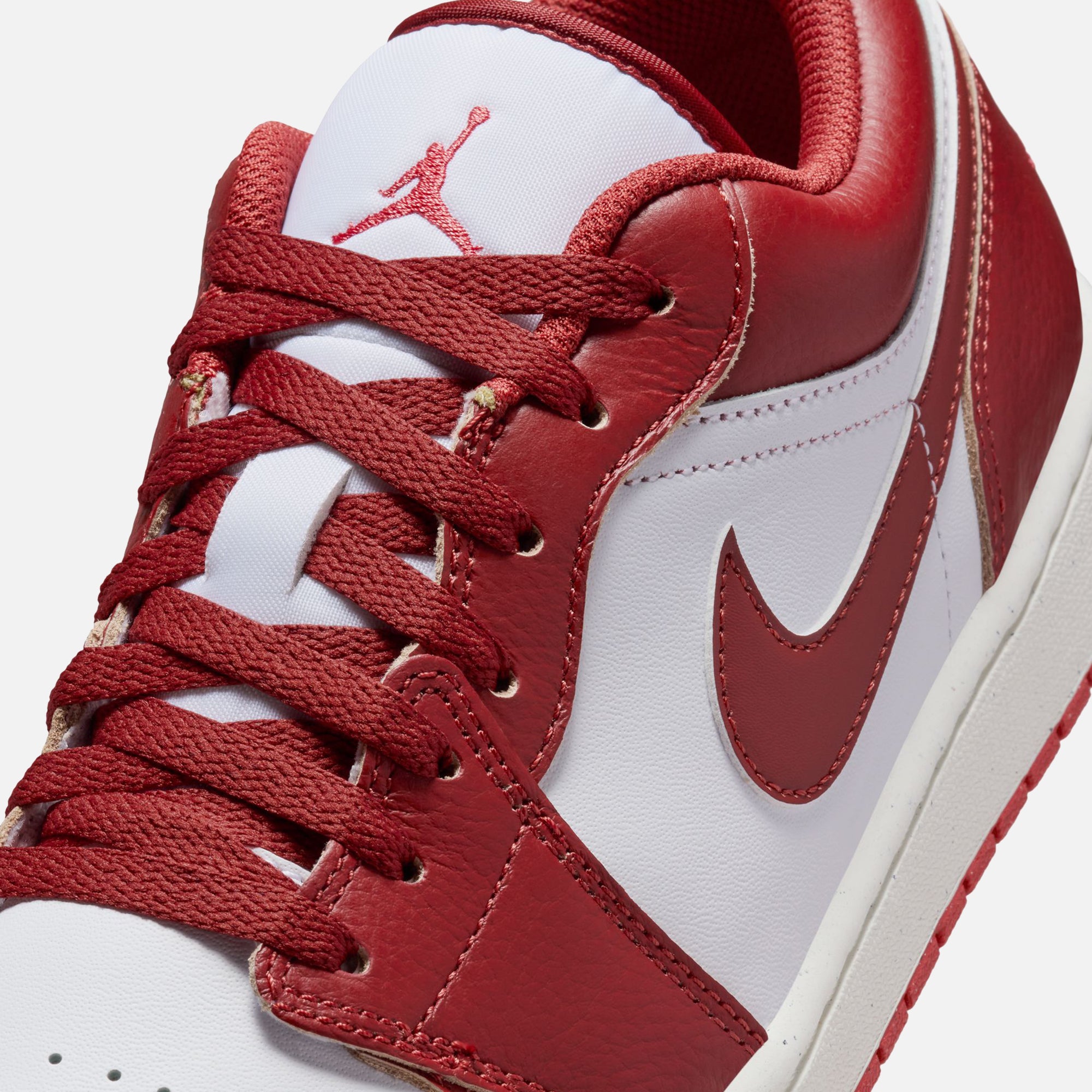 Nike Air Jordan 1 Low SE - White / Dune / Red / Lobster / Sail