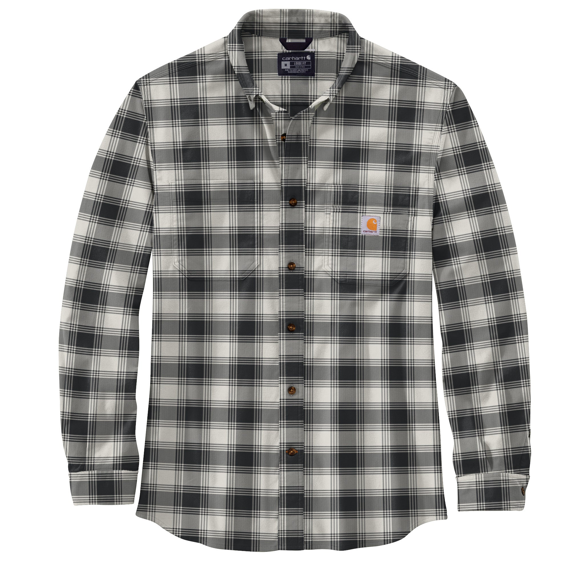 Carhartt Men's Rugged Flex® Button-Up Long Sleeve Flannel Shirt