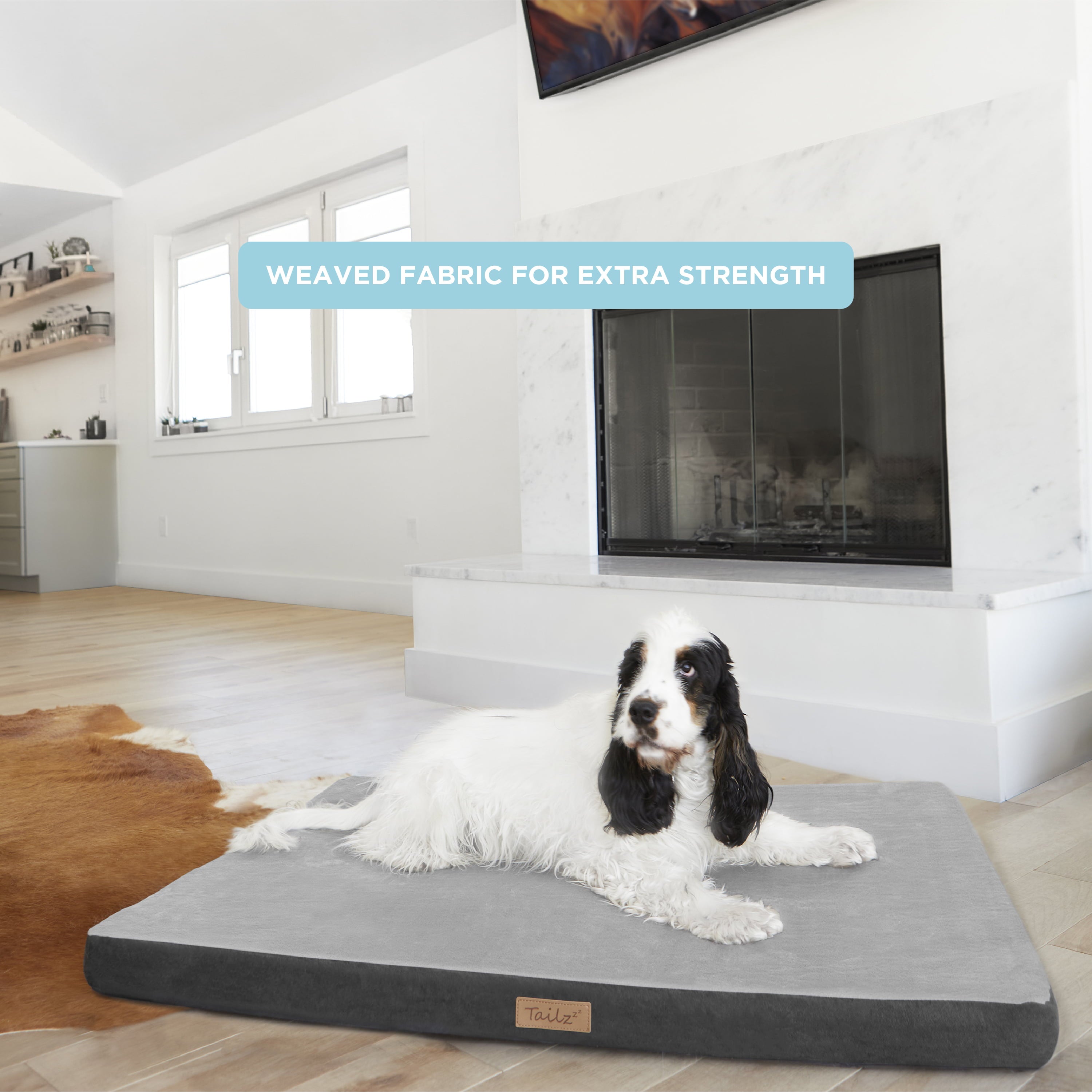 TailZzz Dream Pet Mattress | Large to Extra Large Dog Mattress | Anti-Slip Pet Mattress Bed