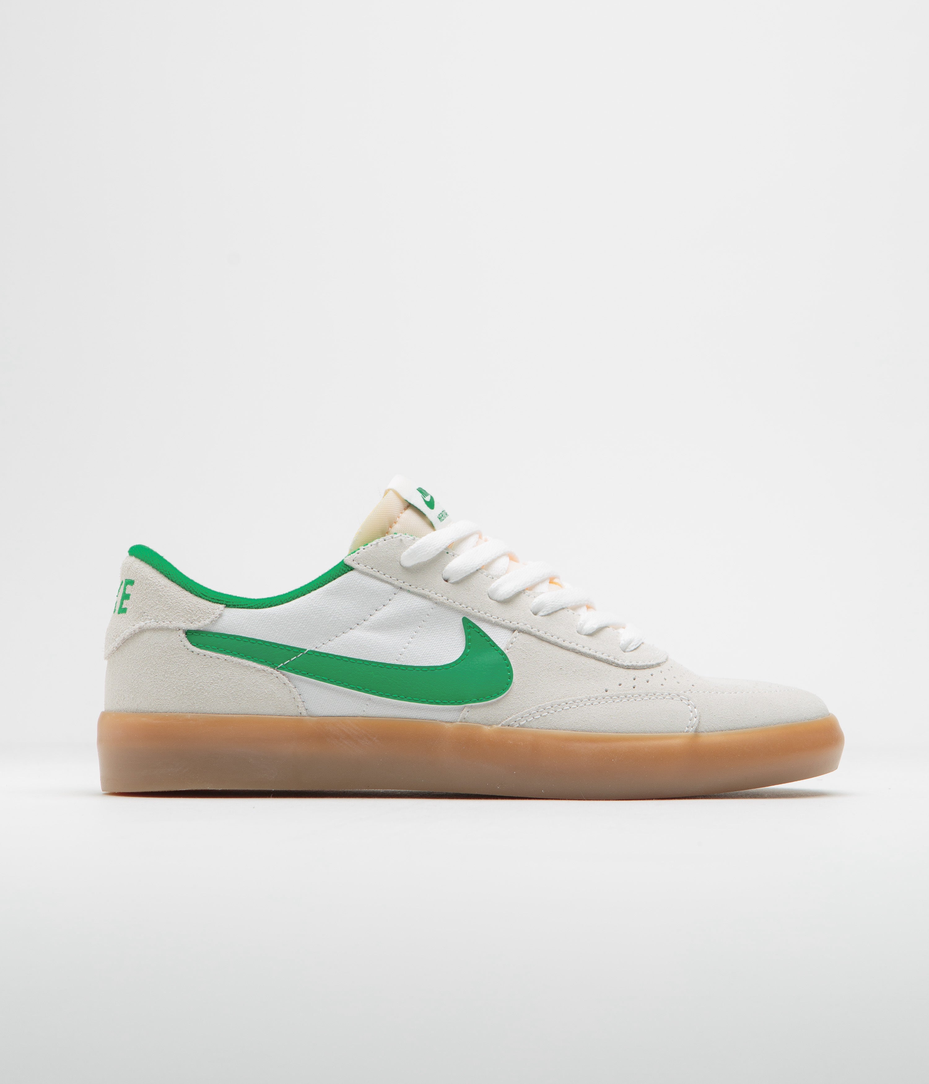 Nike SB Heritage Vulc Shoes - Summit White / Lucky Green - White