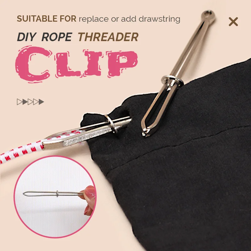 (🔥  Promotion- SAVE 48% OFF) DIY Rope Threader Clip - Buy 3 get 2 free now!