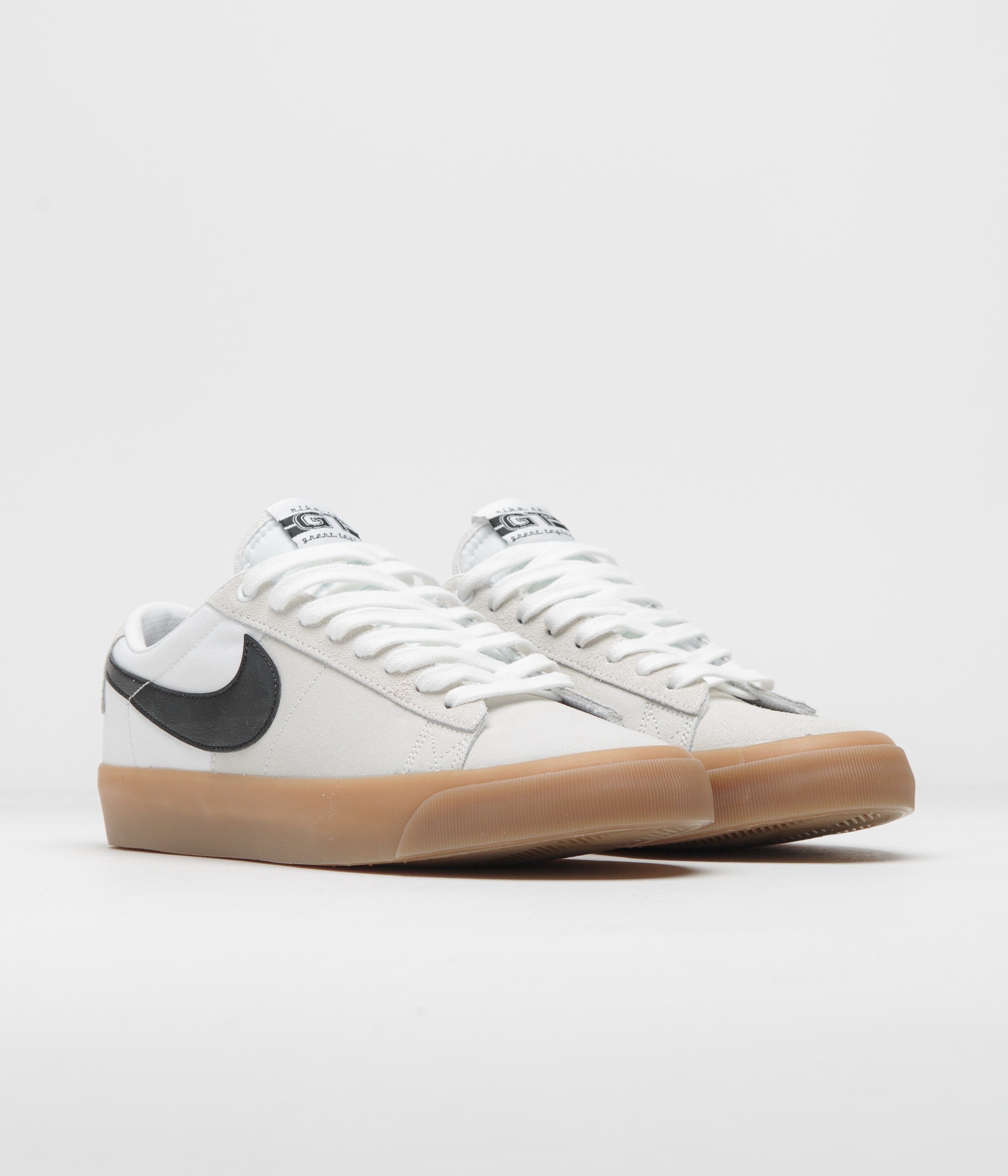 Nike SB Blazer Low Pro GT Shoes - White / Black - White - White