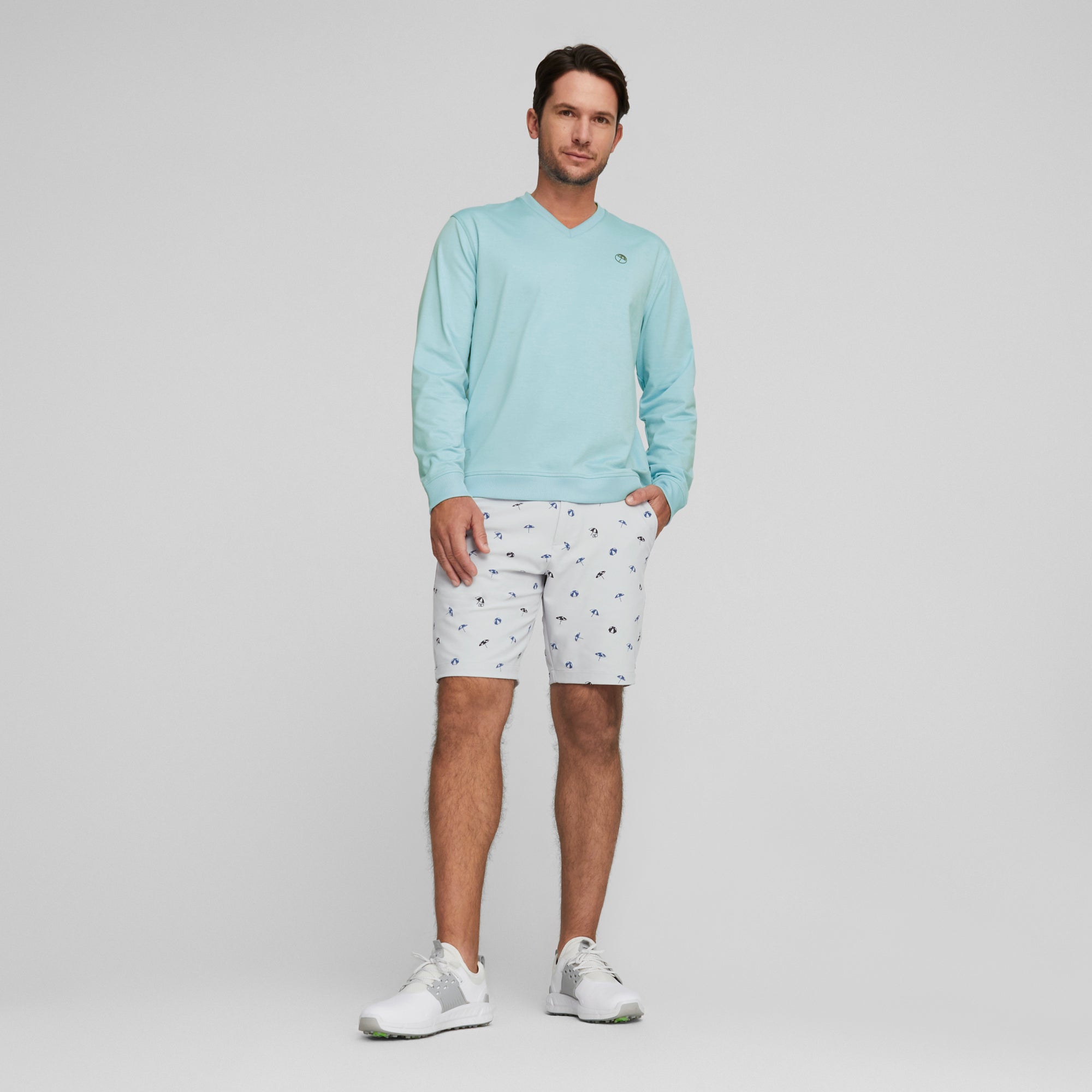 AP CLOUDSPUN V-Neck Golf Sweatshirt