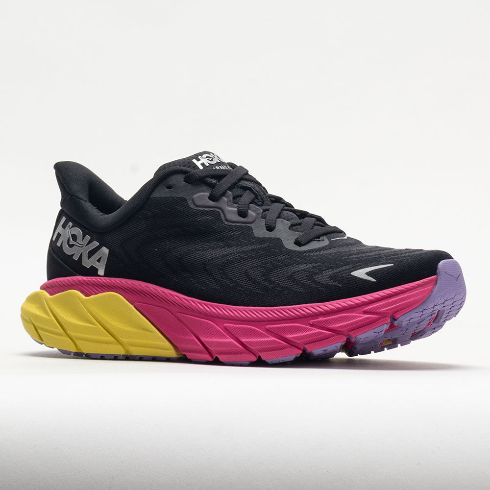 HOKA Arahi 6 Women's Black/Pink Yarrow